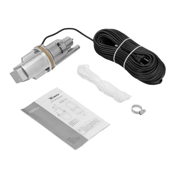 Вибрационный насос VP-300-40, верхний забор, 300 Вт, напор 75 м, 1200 л/ч, кабель 40 м MTX