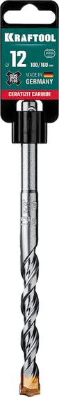 KRAFTOOL Ceratizit Carbide, 12 х 160 мм, SDS-plus бур (29320-160-12)