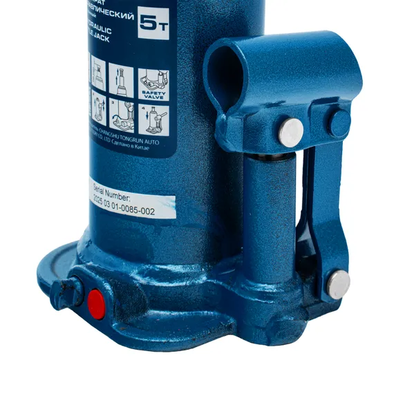 Домкрат гидравлический бутылочный, 5 т, h подъема 207-404 мм Stels