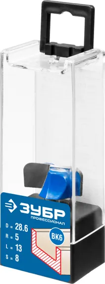 ЗУБР 28.6 x 13 мм, радиус 5 мм, фреза пазовая фасонная №7, Профессионал (28746-28.6)