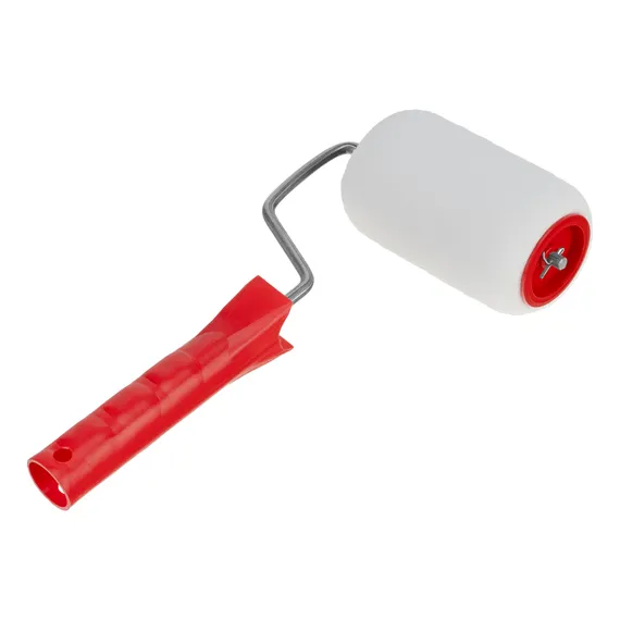 Валик "Поролон", в сборе, 100 мм, D 48 мм, D ручки 6 мм, крепление шплинтом Сибртех