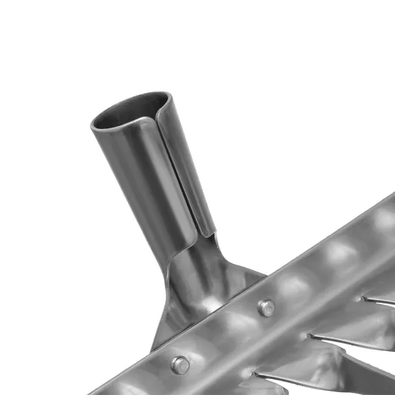 Грабли, нержавеющая сталь, 340 мм, 14 витых зубьев, без черенка, Сибртех