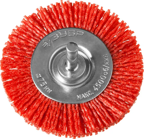 ЗУБР 75 мм, нейлоновая проволока, щетка дисковая для дрели, Профессионал (35161-075)