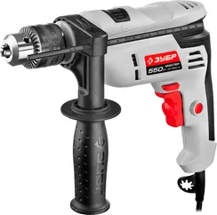 Ударная дрель, ЗУБР 550 Вт, 13 мм, (ДУ-550 ЭР)