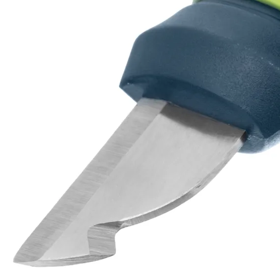 Нож монтажника с чехлом (заточка справа) обрезиненная рукоятка, 154 мм, лезвие 31 мм Сибртех