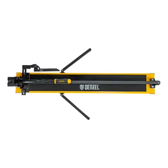 Плиткорез рельсовый 1000х16мм, каретка на подш., стальная станина, усил. рукоятка-пенал Denzel